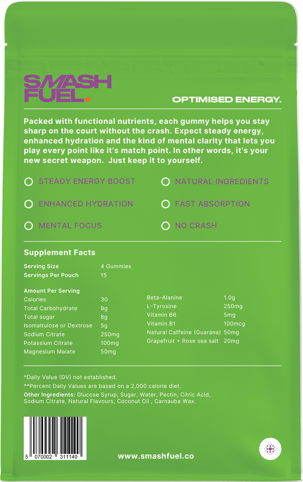 Smash Fuel Performance Gummies